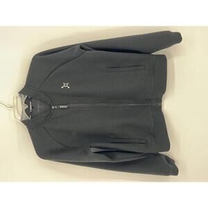 Orangetheory Women's Power Bomber Jacket Black Size Medium Lightweight Zip